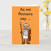 Roman Happy Birthday Greetings Card Karte (Gelbe Blume)