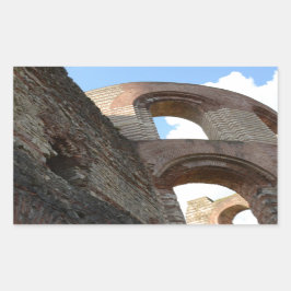 Roman Imperial Baths Trier Rechteckiger Aufkleber