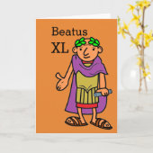 Roman Kaiser Happy 40. Geburtstagskarte Karte (Gelbe Blume)