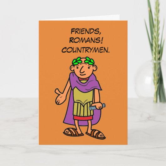 Roman Kaiser Happy Birthday Greetings Karte (Vorderseite)