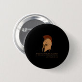 Roman Kaiser Marcus Aurelius - Stoische Philosophi Button (Vorne & Hinten)