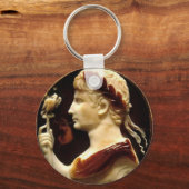 Roman Kaiser Octavian Augustus Cameo Antike Kunst Schlüsselanhänger (Vorderseite)