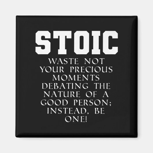 Roman Kaiserbuch Zitat Marcus Aurelius Stoic Prem Magnet (Vorne)