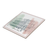 Roman Kolosseum Italienische Flag Farben Pen und T Fliese (Seite)
