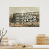 Roman Kolosseum Vintage Kunst Poster (Küche)