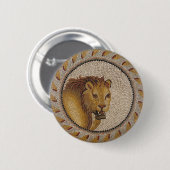 Roman Lion Mosaic Button (Vorne & Hinten)