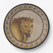 Roman Lion Mosaic Pappteller (Vorderseite)