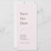 Roman Modern Save the Date Einladung (Vorderseite)