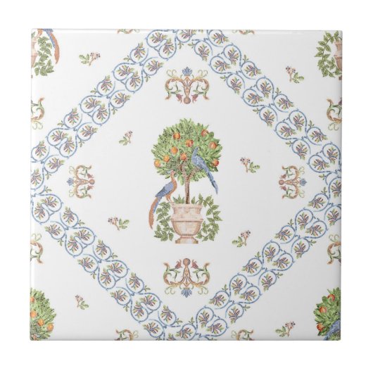 Roman Mosaic Tile – Classic Wall Art. Fliese (Vorderseite)