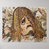 Roman mosaic, with mask, leaves and fruit poster (Vorne)