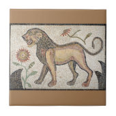 Roman Mosaics Keramik Tile, Small (4,25" x 4,25") Fliese (Vorderseite)