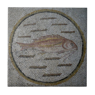 Roman Mosaics Keramik Tile, Small (4,25" x 4,25") Fliese