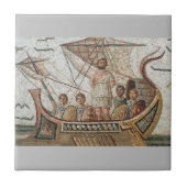 Roman Mosaik Keramik Tile, klein (4,25" x 4,25") Fliese (Vorderseite)
