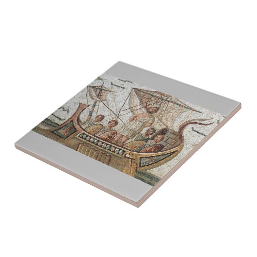 Roman Mosaik Keramik Tile, klein (4,25" x 4,25") Fliese (Seite)