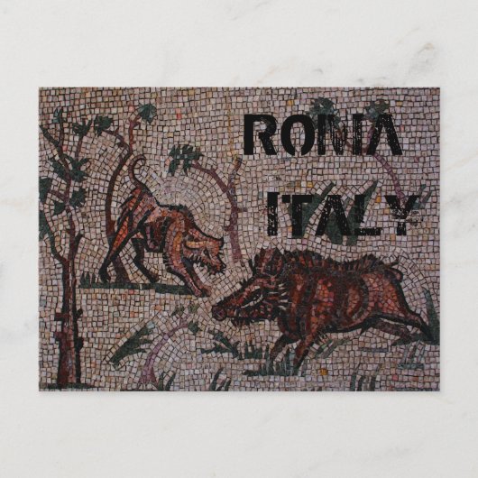 Roman Mosaik Postkarte (Vorderseite)