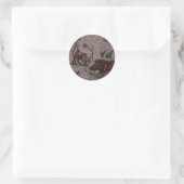 Roman Mosaik Runder Aufkleber (Tasche)
