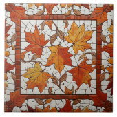 Roman Mosaik Style Blätter Keramik Tile Fliese (Vorderseite)