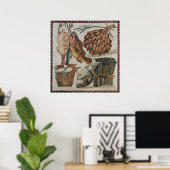 Roman Mosaikposter 24" x 25" Poster (Heimbüro)