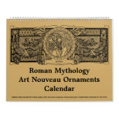 Roman Mythology Art Nouveau Kalender (Titelbild)