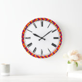 roman numbers classic looking wall clock große wanduhr (Zuhause)