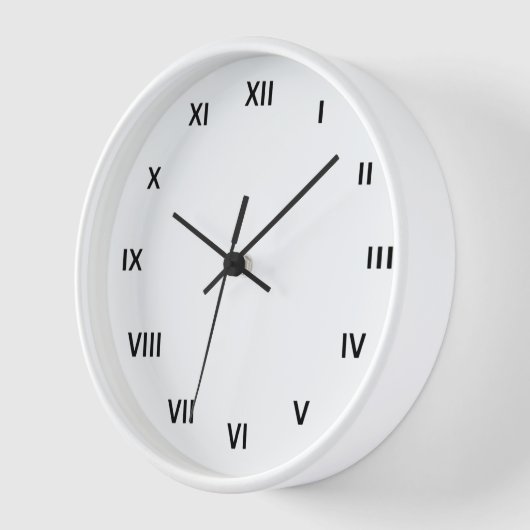 Roman Numbers Wall Clock Uhr (Winkel)