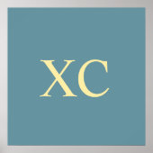 Roman Numeral 90 Poster (Vorne)