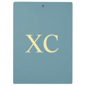 Roman Numeral 90 Zwischenablage Klemmbrett (Rückseite)