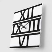 Roman Numeral Deko Quadratische Wanduhr (Winkel)