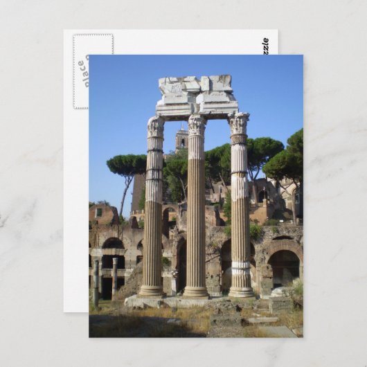 Roman Numeral Postkarte (Vorne/Hinten)