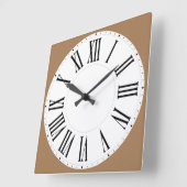 Roman Numeral Quadratische Wanduhr (Winkel)