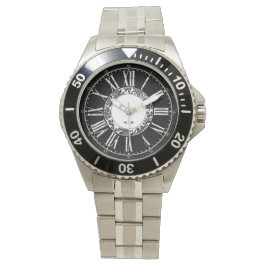 Roman Numeral STainless STeel Watch Armbanduhr