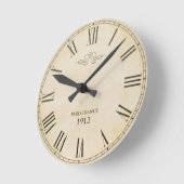 Roman Numerals Clock Face Paris Frankreich 1912 Wanduhr (Winkel)