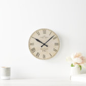 Roman Numerals Clock Face Paris Frankreich 1912 Wanduhr (Zuhause)