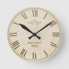Roman Numerals Clock Face Paris Frankreich 1912 Wanduhr