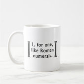 Roman Numerals Kaffeetasse (Links)