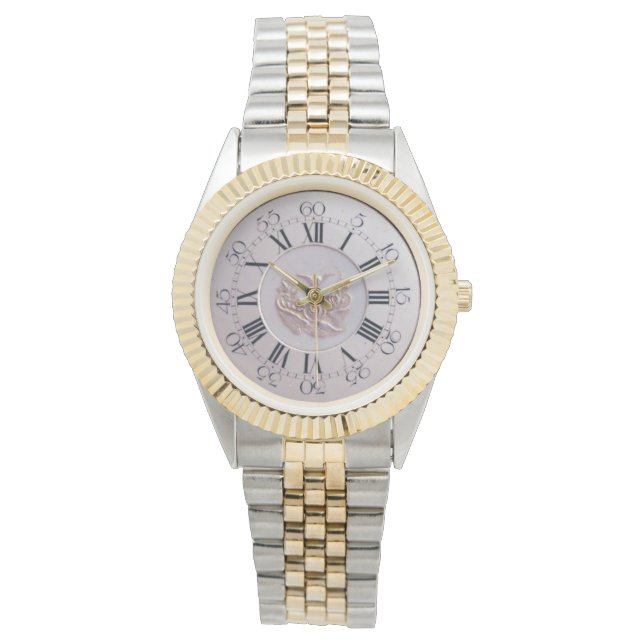Roman Numerals Moderne Nummer groß einfach zu lese Armbanduhr (Vorderseite)