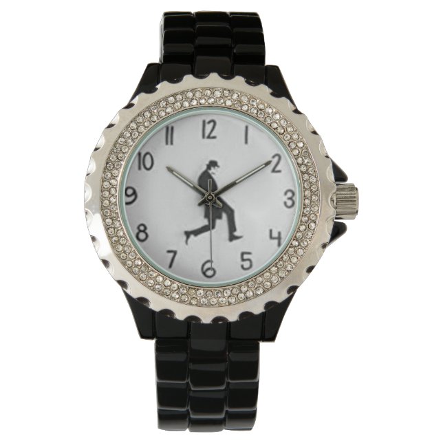 Roman Numerals Moderne Nummer groß einfach zu lese Armbanduhr (Vorderseite)