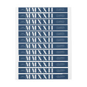 Roman Numerals Navy Blue New Year Holiday (Bogen)