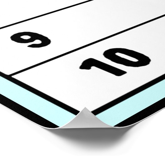 Roman Numerals Poster (Ecke)