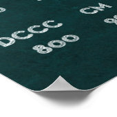 Roman Numerals Poster (Ecke)