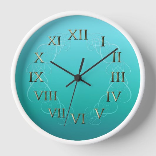 Roman Numerals Wanduhr (Vorderseite)