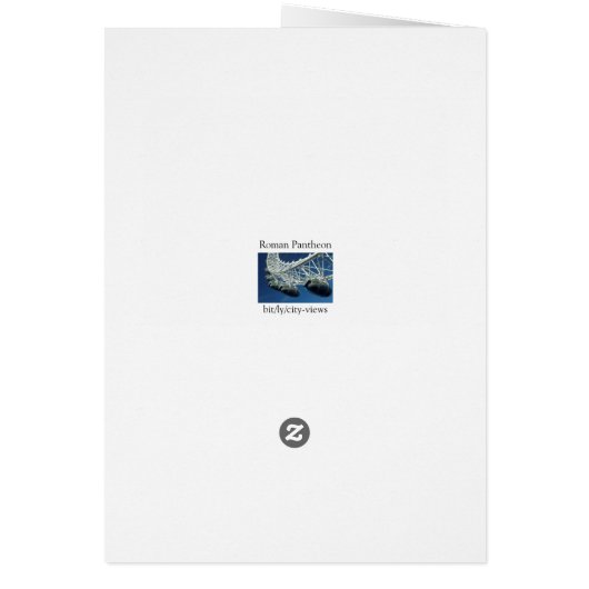 Roman Pantheon Classical Architecture Note Card (Hinten)