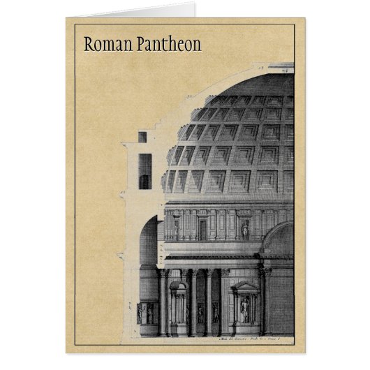 Roman Pantheon Classical Architecture Note Card (Vorne)