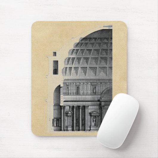 Roman Pantheon Klassische Architektur Mousepad (Mit Mouse)
