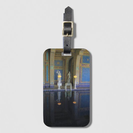 Roman Pool auf der Burg Hearst, Kalifornien Gepäckanhänger (Vorderseite Vertikal)