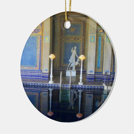 Roman Pool auf der Burg Hearst, Kalifornien Keramik Ornament (Links)