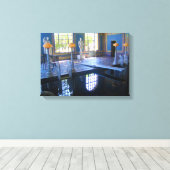 Roman Pool auf der Burg Hearst, Kalifornien Leinwanddruck (Insitu (Holzboden))