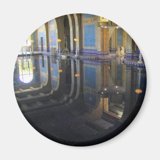 Roman Pool auf der Burg Hearst, Kalifornien Magnet (Vorne)
