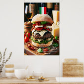 Roman Rhapsody Burger Sensation 24x36 Poster (Küche)