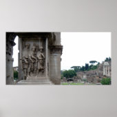 Roman Ruins Eingang in Rom Italien Poster (Vorne)